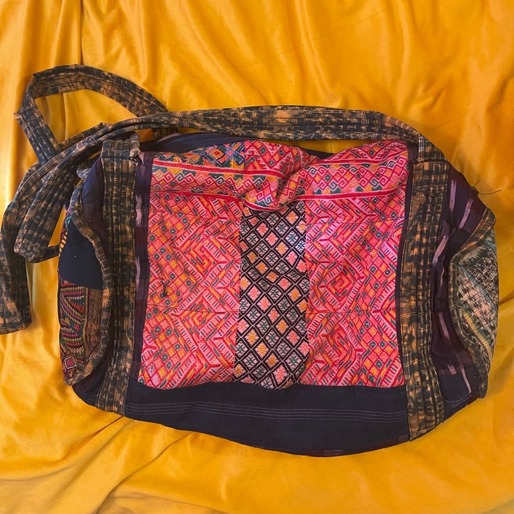 large handmade duffle